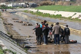 عشرة أعوام على مجزرة نهر القويق في حلب …ولا يزال تنظيم الأسد الأرهابي مستمرا في جرائمه .